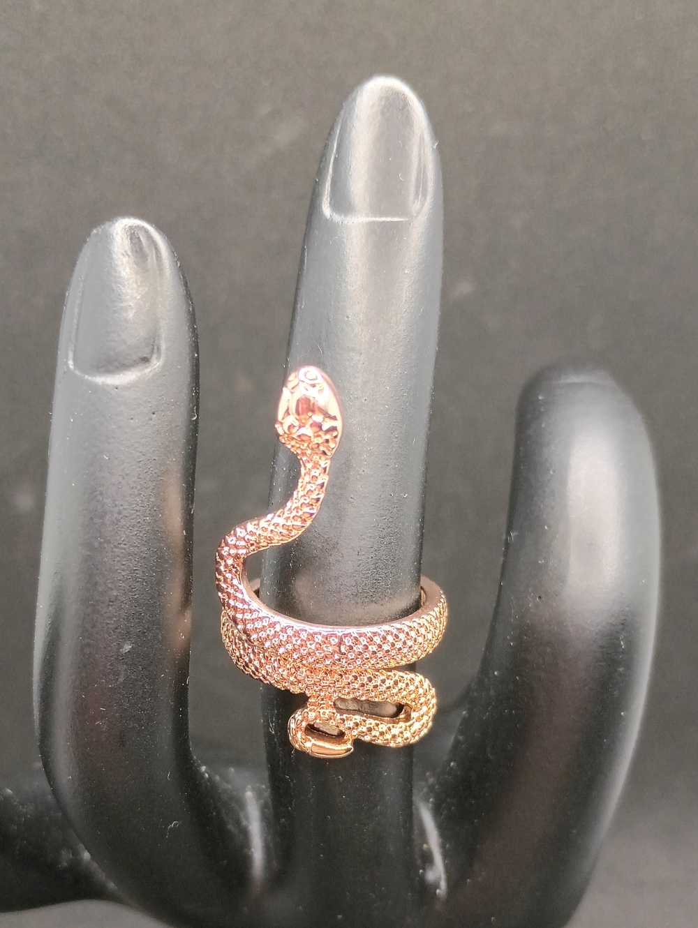 Size 5 Rose Gold Tone Snake Wrap Ring